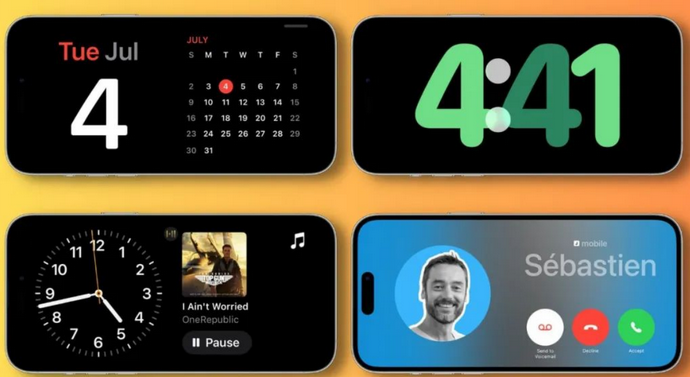 瓦房店苹果手机维修分享iOS17横屏充电待机显示有什么好处 