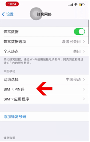 瓦房店苹果14维修网分享如何给iPhone14的SIM卡设置密码 