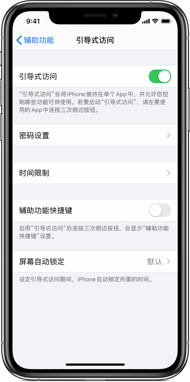 瓦房店苹果手机维修分享如何在 iPhone 上退出引导式访问 